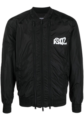 Dsquared2 chest logo-print bomber jacket - Black