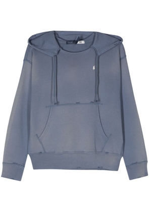 Polo Ralph Lauren distressed cotton hoodie - Blue