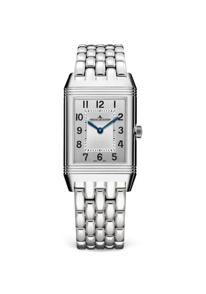 Jaeger-Lecoultre Stainless Steel And Diamond Reverso Classic Duetto Watch 24.4Mm