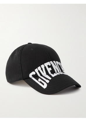 Givenchy - Logo-Embroidered Cotton-Twill Baseball Cap - Men - Black