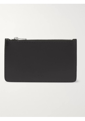 A.P.C. - Walter Leather Zipped Cardholder - Men - Black