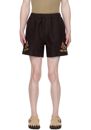 Bode Brown Show Pony Shorts