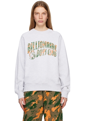Billionaire Boys Club Gray Camo Arch Logo Sweatshirt