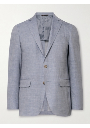 Canali - Kei Slim-Fit Linen and Wool-Blend Suit Jacket - Men - Blue - IT 46