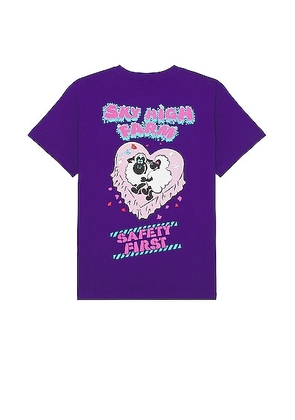 Sky High Farm Workwear Flatbush Printed T-Shirt in PURPLE - Purple. Size S (also in L, M).