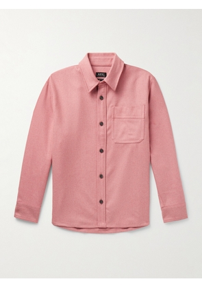 A.P.C. - Basile Wool-Blend Overshirt - Men - Pink - S