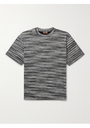 Missoni - Space-Dyed Cotton-Jersey T-Shirt - Men - Black - S