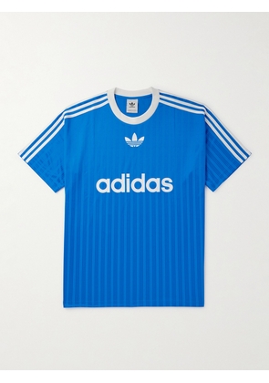 adidas Originals - Adicolor Logo-Print Recycled-Piqué T-Shirt - Men - Blue - XS