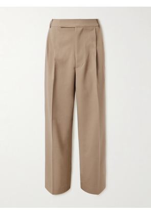 The Frankie Shop - Beo Wide-Leg Pleated Woven Suit Trousers - Men - Neutrals - S