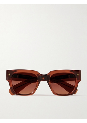 Jacques Marie Mage - Enzo Square-Frame Acetate Sunglasses - Men - Brown