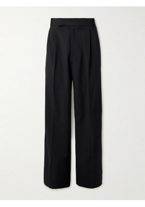 The Frankie Shop - Beo Wide-Leg Pleated Woven Suit Trousers - Men - Black - S