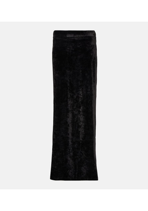 Balenciaga Velvet maxi skirt