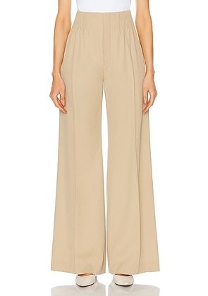 Chloe Cinched Pant in Pearl Beige - Beige. Size 34 (also in 36, 40).