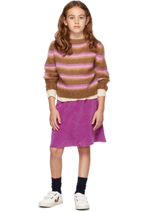 Longlivethequeen Kids Mohair Striped Sweater