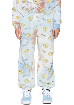 Luckytry Kids Blue Smile Track Pants