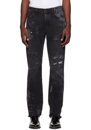 032c Black Double Shift Painter's Jeans