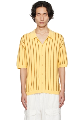 King & Tuckfield Yellow Camp Collar Shirt