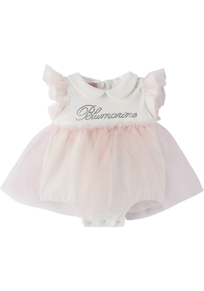 Miss Blumarine Baby White Ruffled Bodysuit
