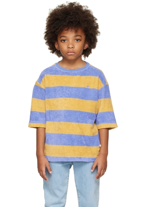 Repose AMS Kids Blue & Tan Striped T-Shirt
