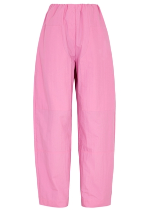 Paris Georgia Cocoon Cotton-blend Trousers, Trousers, Pink, Balloon - S