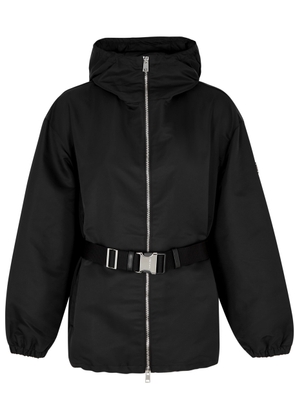 Tory Burch Hooded Belted Nylon Jacket - Black - L (UK14 / L)