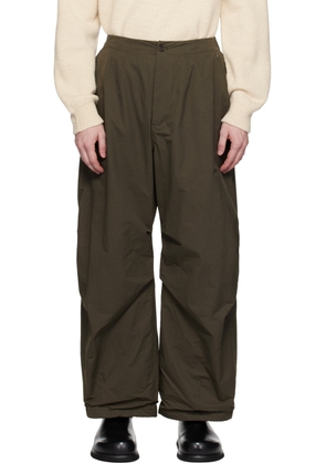 AMOMENTO Brown Fatigue Trousers