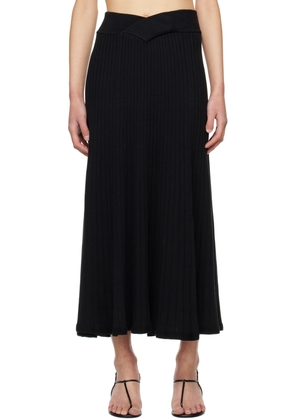 ANNA QUAN Black Celeste Midi Skirt