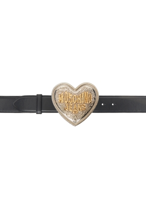 Moschino Jeans Black Heart Belt