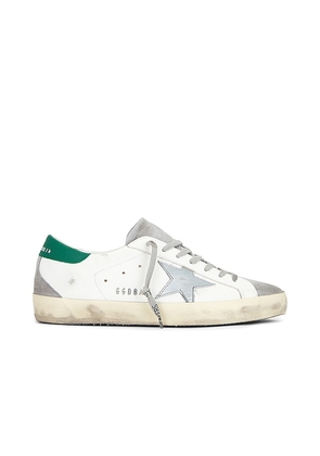 Golden Goose Super Star Leather Suede Toe in White. Size 41.