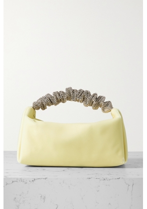 Alexander Wang - Scrunchie Crystal-embellished Velvet Shoulder Bag - Ivory - One size
