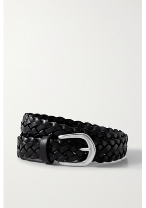 Anderson's - Woven Leather Belt - Black - 65,70,75,80,85,90