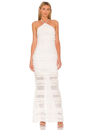 Tularosa Lara Maxi Dress in White. Size XL.
