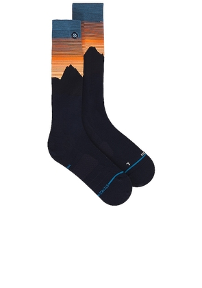 Stance Rising Snow Sock in Navy. Size L.