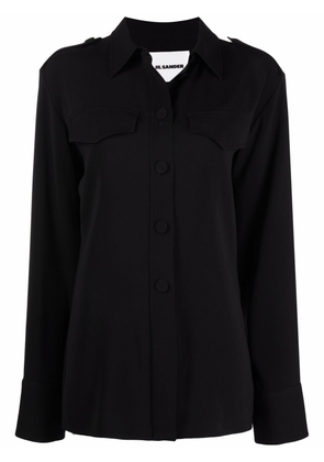 Jil Sander Thursday P.M. linen-blend shirt - Black
