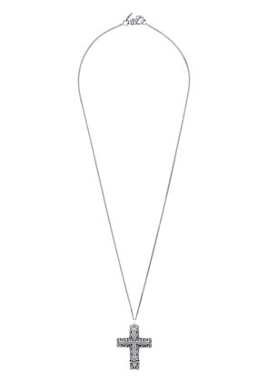 Emanuele Bicocchi cutout cross long necklace - Metallic