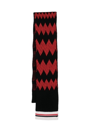 Missoni zigzag twin-tipped wool scarf - Black