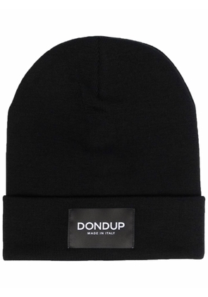 DONDUP wool-blend logo beanie - Black
