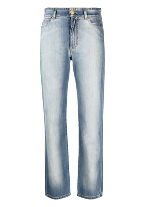 Chiara Ferragni faded-effect straight-leg jeans - Blue