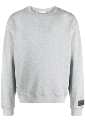 Valentino Garavani logo-patch cotton sweatshirt - Grey