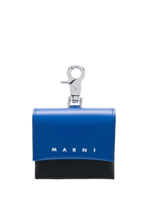 Marni logo-print two-tone AirPods case - Blue