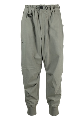 Y-3 ripstop tapered-leg trousers - Green