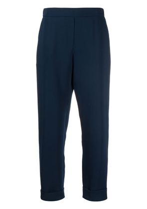 P.A.R.O.S.H. elasticated-waist tapered trousers - Blue