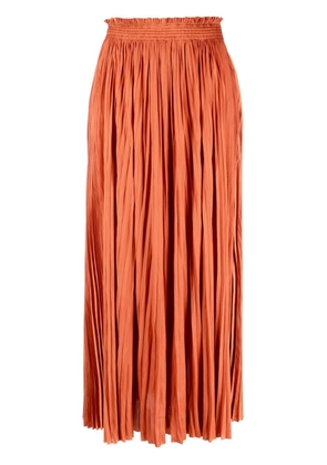 Ulla Johnson high-waisted pleated skirt - Orange