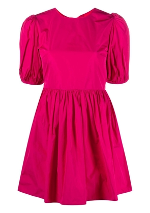 RED Valentino bow-detail taffeta minidress - Pink