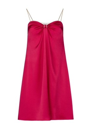 Nina Ricci satin-finish sleeveless minidress - Pink