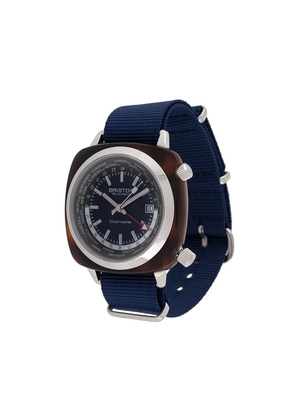 Briston Watches Clubmaster Traveller GMT 42mm - Blue