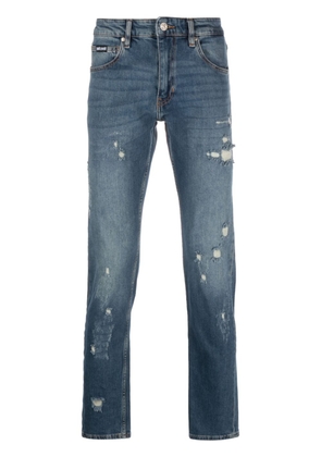 Just Cavalli ripped-detail slim-fit jeans - Blue
