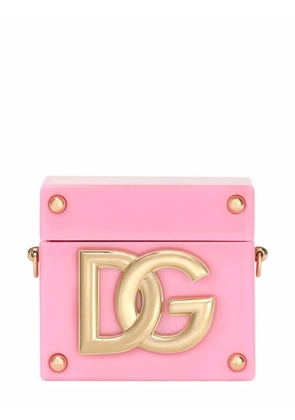 Dolce & Gabbana logo plaque AirPods case - Pink