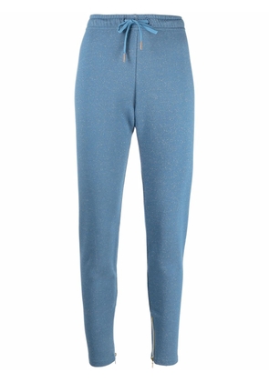 Love Moschino drawstring-waist trousers - Blue