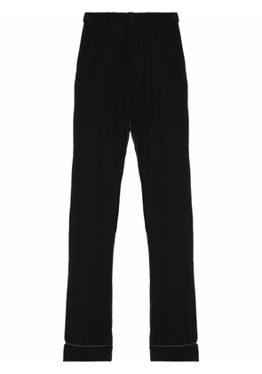 Prada velvet cropped trousers - Black